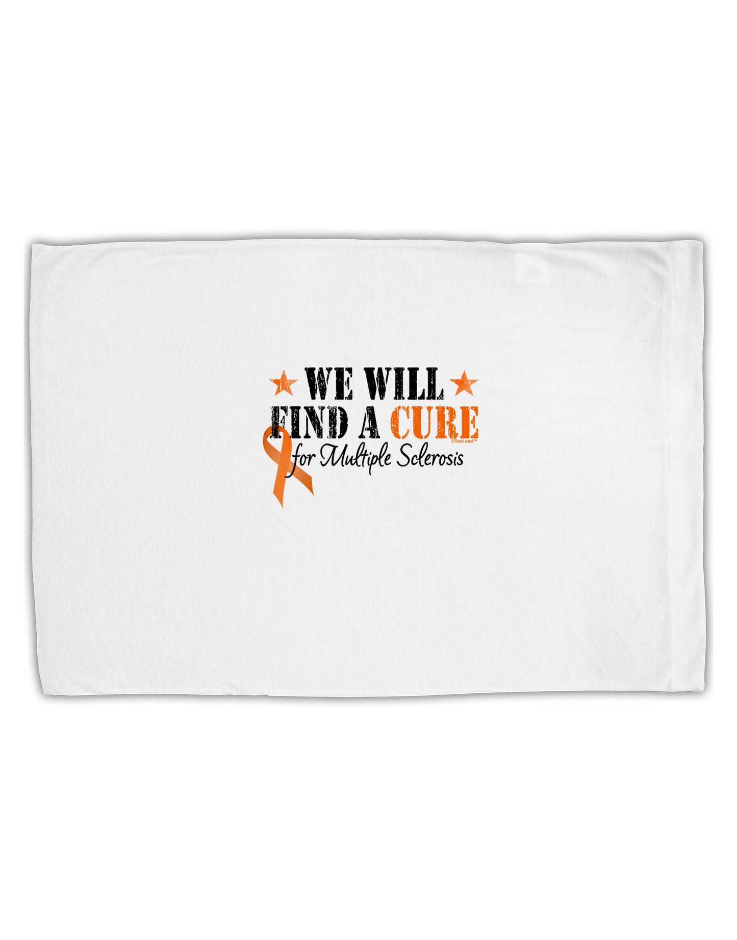 MS - We Will Find A Cure Standard Size Polyester Pillow Case-Pillow Case-TooLoud-White-Davson Sales