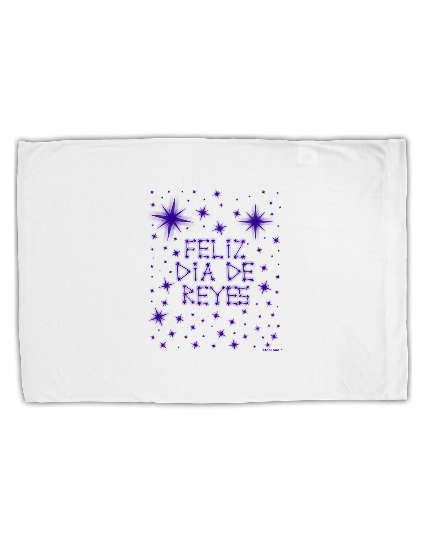 Feliz Dia de Reyes - Estrellas Brillantes Standard Size Polyester Pillow Case by TooLoud-Pillow Case-TooLoud-White-Davson Sales