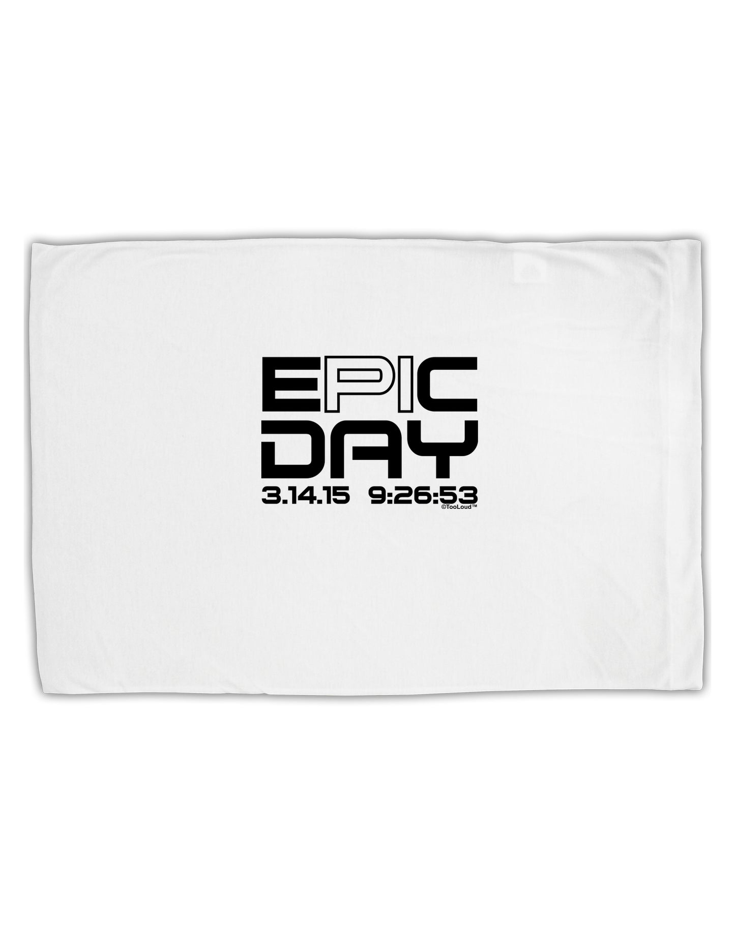 Epic Pi Day Text Design Standard Size Polyester Pillow Case by TooLoud-Pillow Case-TooLoud-White-Davson Sales
