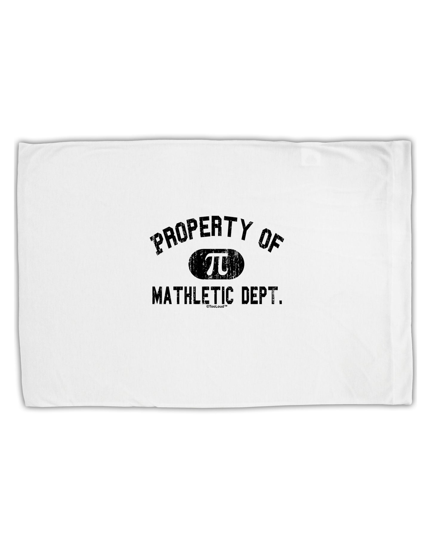 Mathletic Department Distressed Standard Size Polyester Pillow Case by TooLoud-Pillow Case-TooLoud-White-Davson Sales