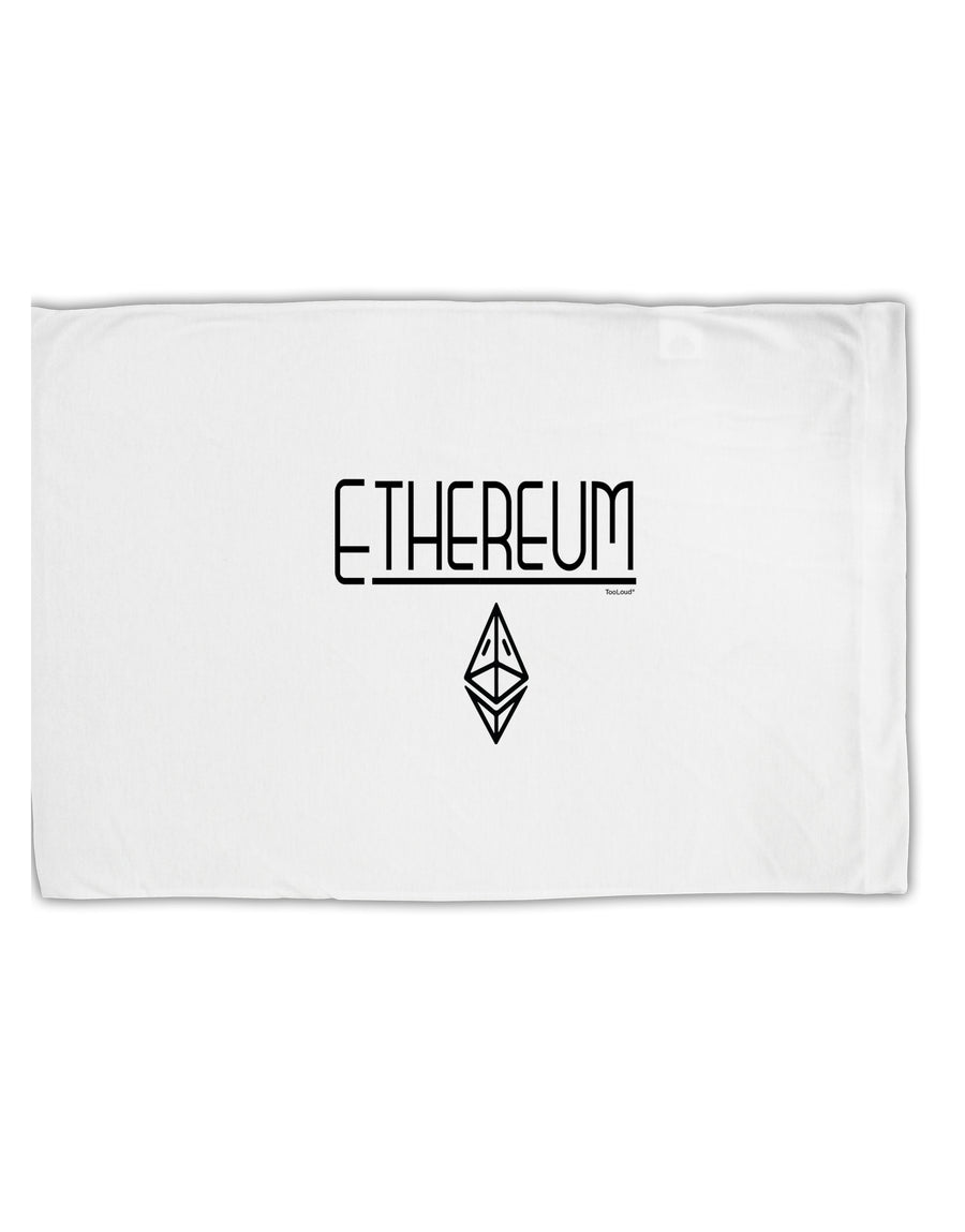 TooLoud Ethereum with logo Standard Size Polyester Pillow Case-Pillow Case-TooLoud-Davson Sales
