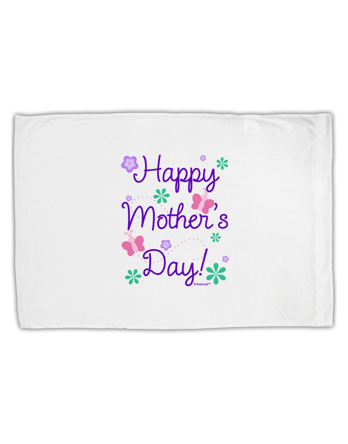 Happy Mother's Day Design Standard Size Polyester Pillow Case by TooLoud-Pillow Case-TooLoud-White-Davson Sales