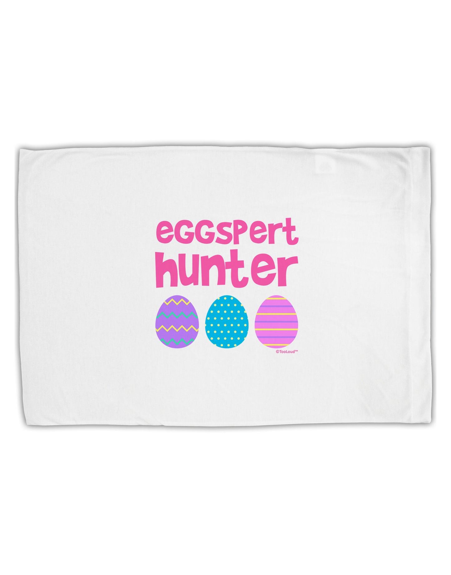 TooLoud Eggspert Hunter - Easter - Pink Standard Size Polyester Pillow Case-Pillow Case-TooLoud-White-Davson Sales