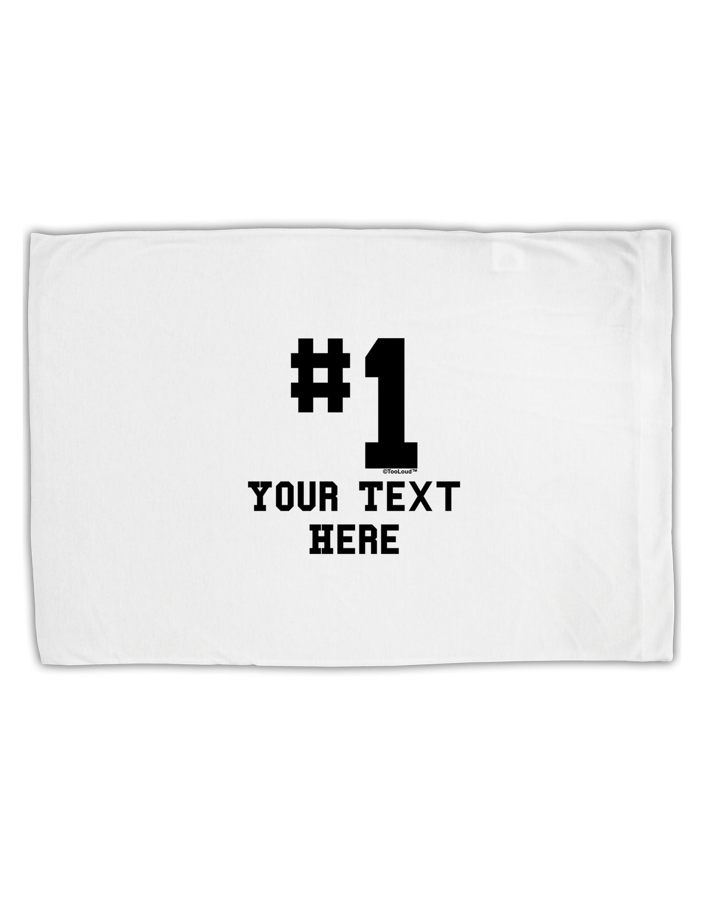 Personalized Number 1 Standard Size Polyester Pillow Case by TooLoud-Pillow Case-TooLoud-White-Davson Sales