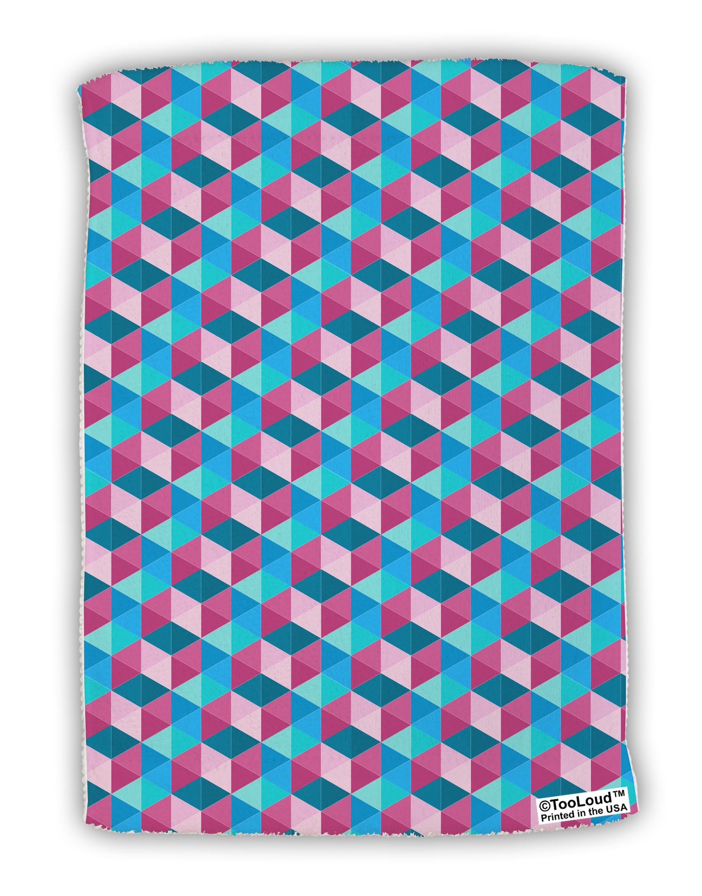 Crystalized Mosaic AOP Micro Terry Sport Towel 11 X 18 inches All Over Print-TooLoud-White-Davson Sales