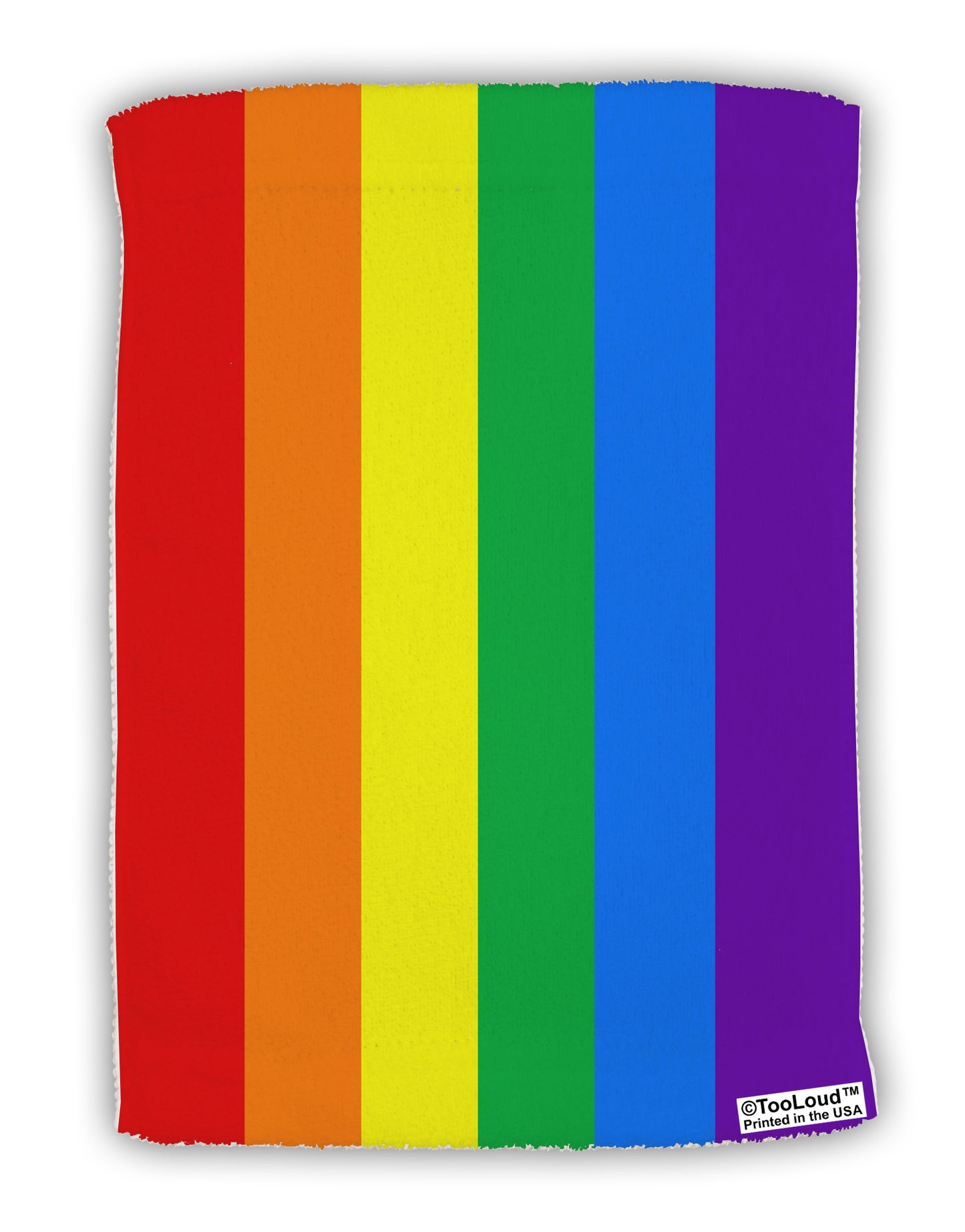Rainbow Vertical Gay Pride Flag Micro Terry Sport Towel 15 X 22 inches All Over Print by TooLoud-Sport Towel-TooLoud-White-Davson Sales