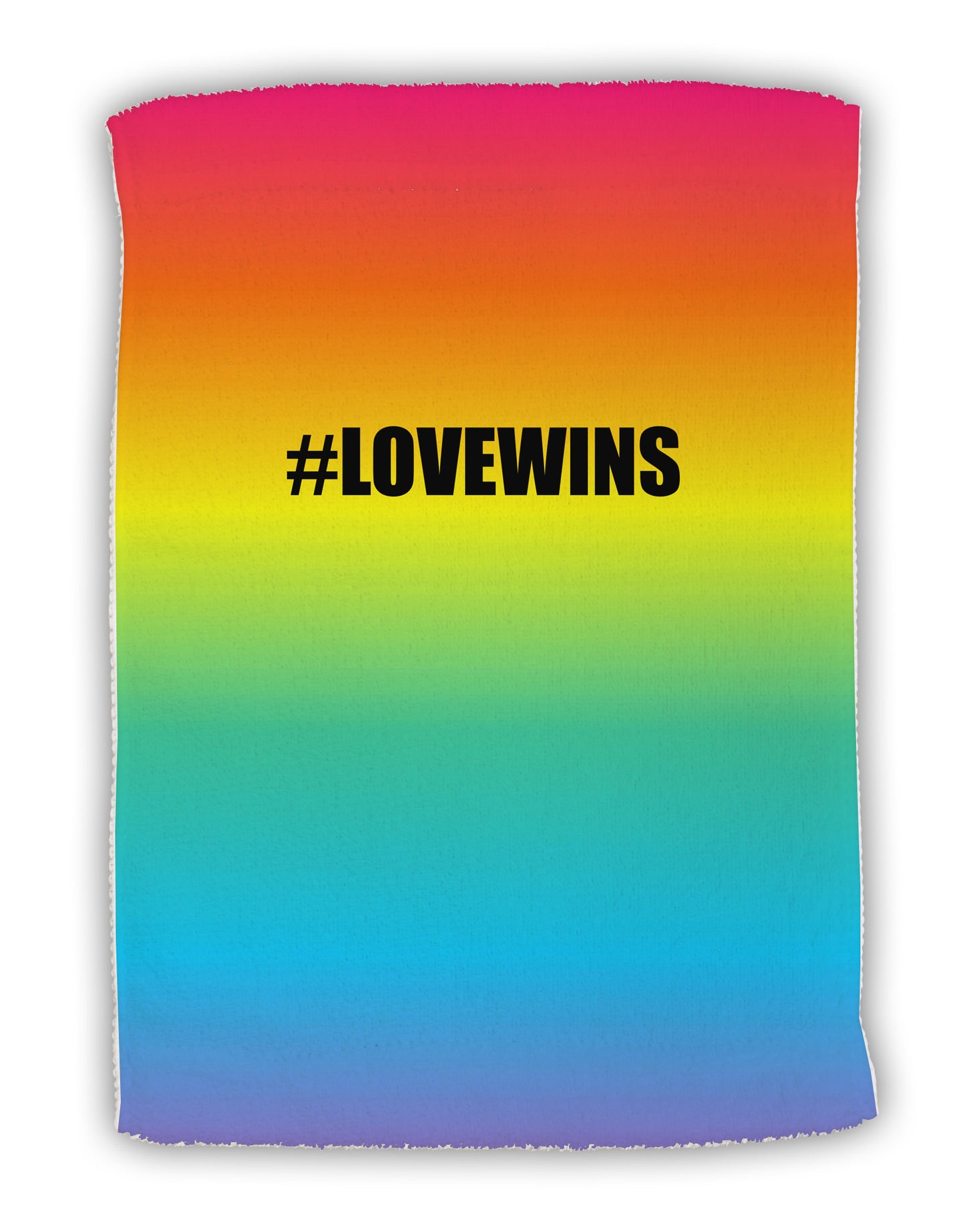 Rainbow Print - Hashtag Love Wins Micro Terry Sport Towel 15 X 22 inches All Over Print-Sport Towel-TooLoud-White-Davson Sales