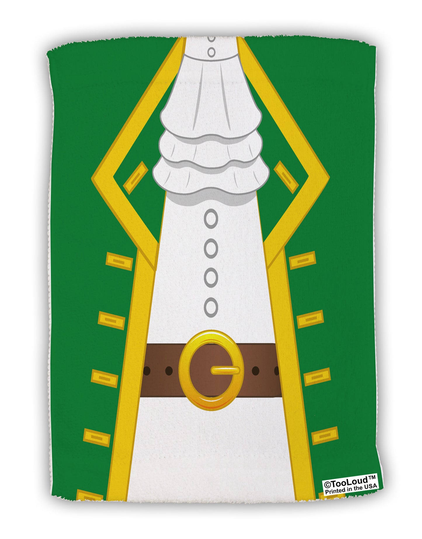 Pirate Captain Costume - Green Micro Terry Sport Towel 11 X 18 inches All Over Print-TooLoud-White-Davson Sales