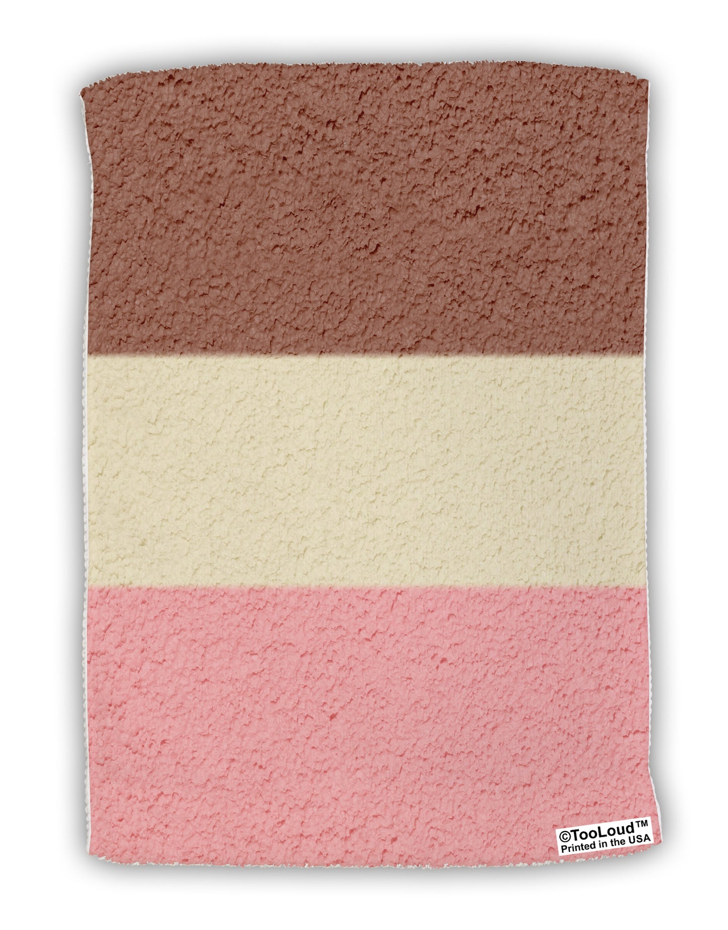 Horizontal Neapolitan Ice Cream Micro Terry Sport Towel 15 X 22 inches All Over Print by TooLoud-Sport Towel-TooLoud-White-Davson Sales