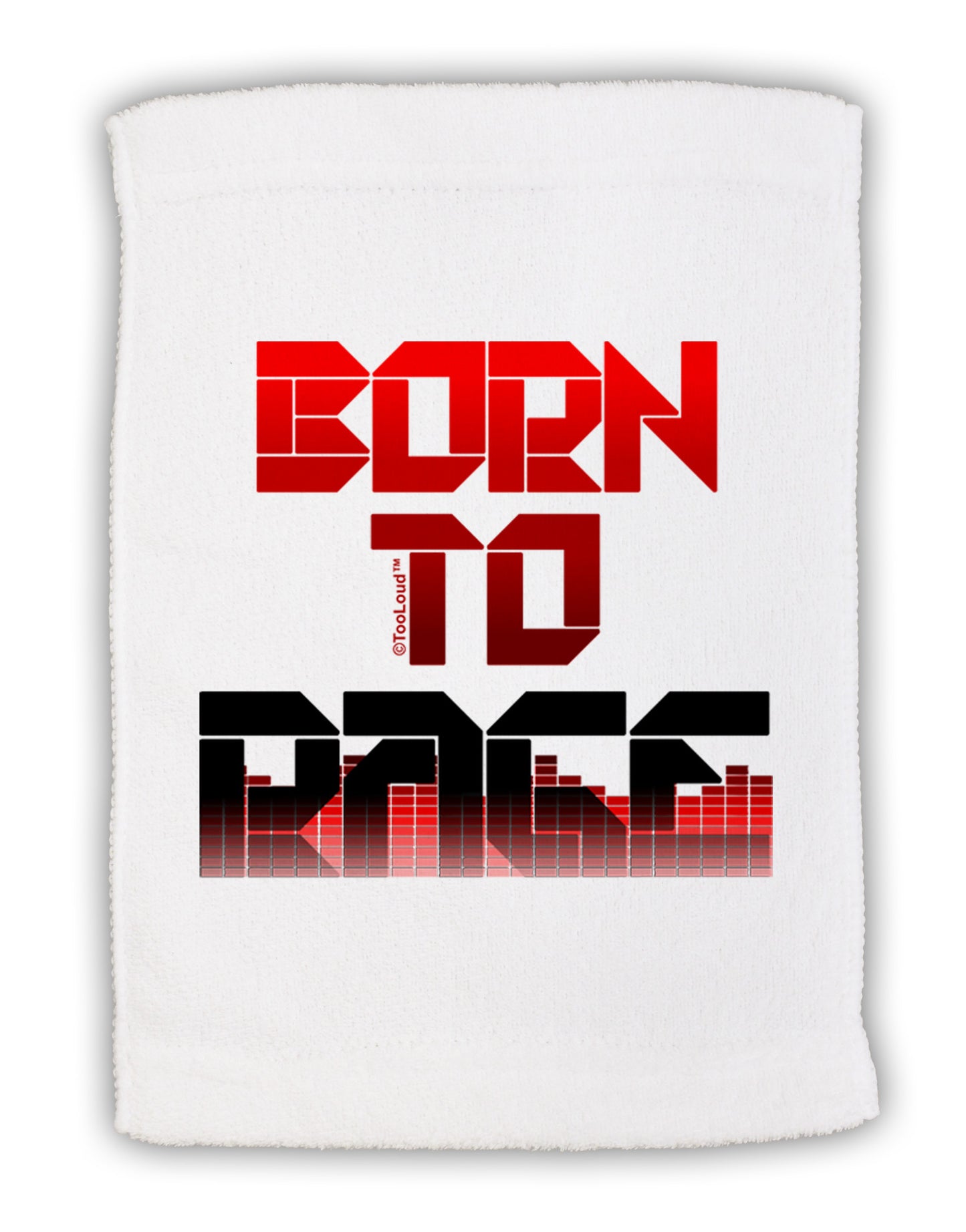 Born To Rage Red Micro Terry Sport Towel 11 x 18 inches-TooLoud-White-Davson Sales
