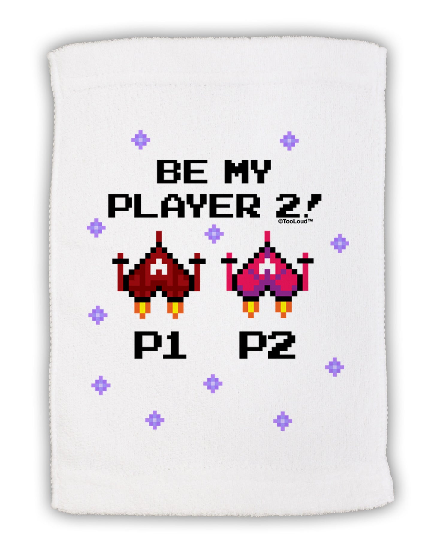 Be My Player 2 Micro Terry Sport Towel 11 x 18 inches-TooLoud-White-Davson Sales