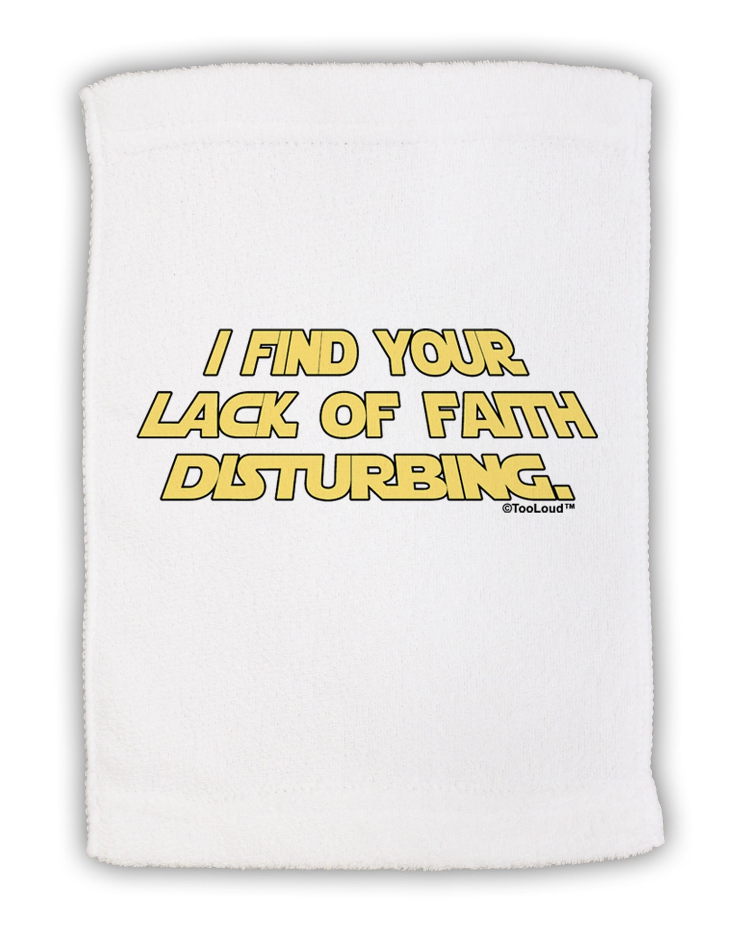 Lack of Faith Micro Terry Sport Towel 11 x 18 inches-TooLoud-White-Davson Sales