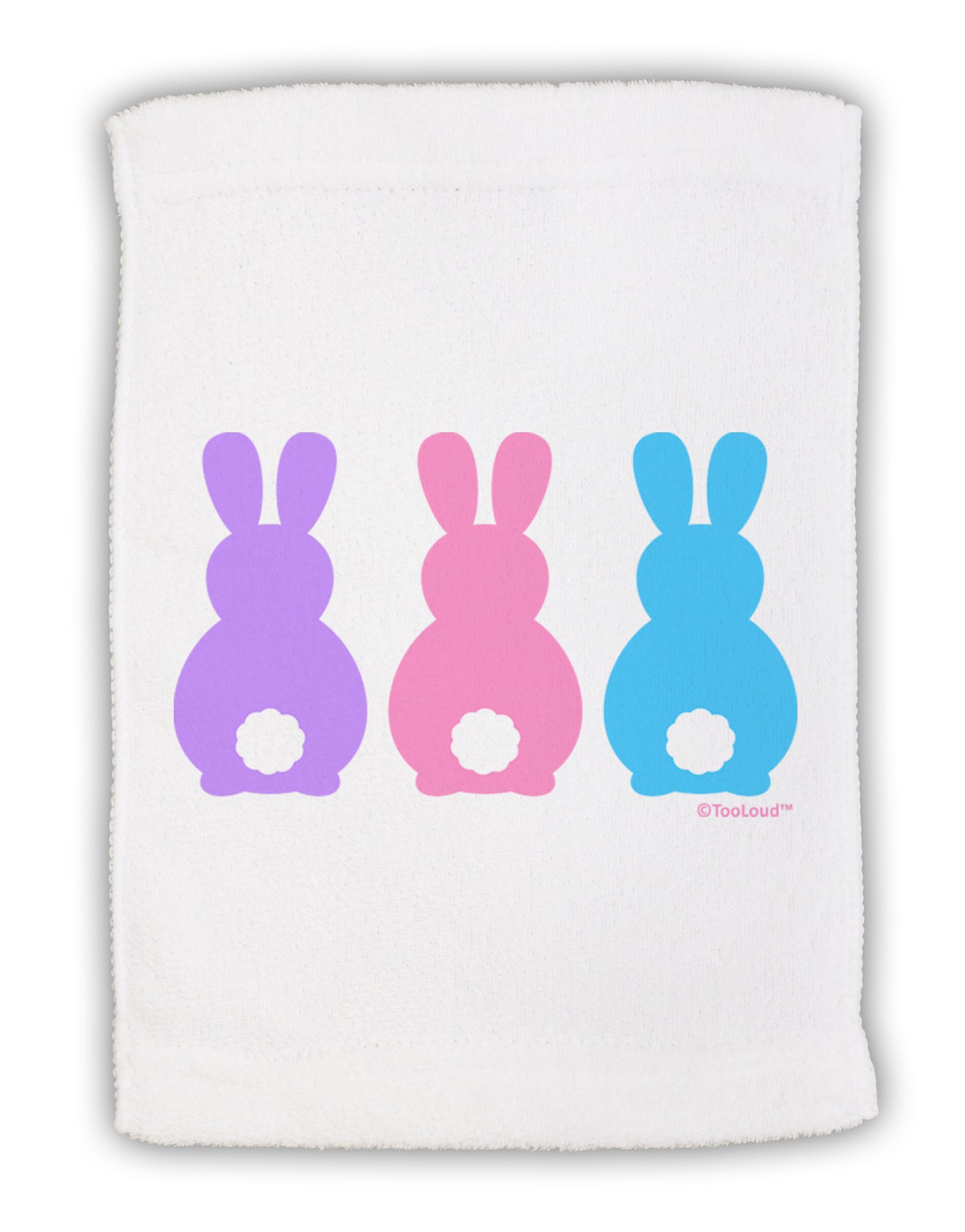 Three Easter Bunnies - Pastels Micro Terry Sport Towel 11 x 18 Inch by TooLoud-Sport Towel-TooLoud-White-Davson Sales