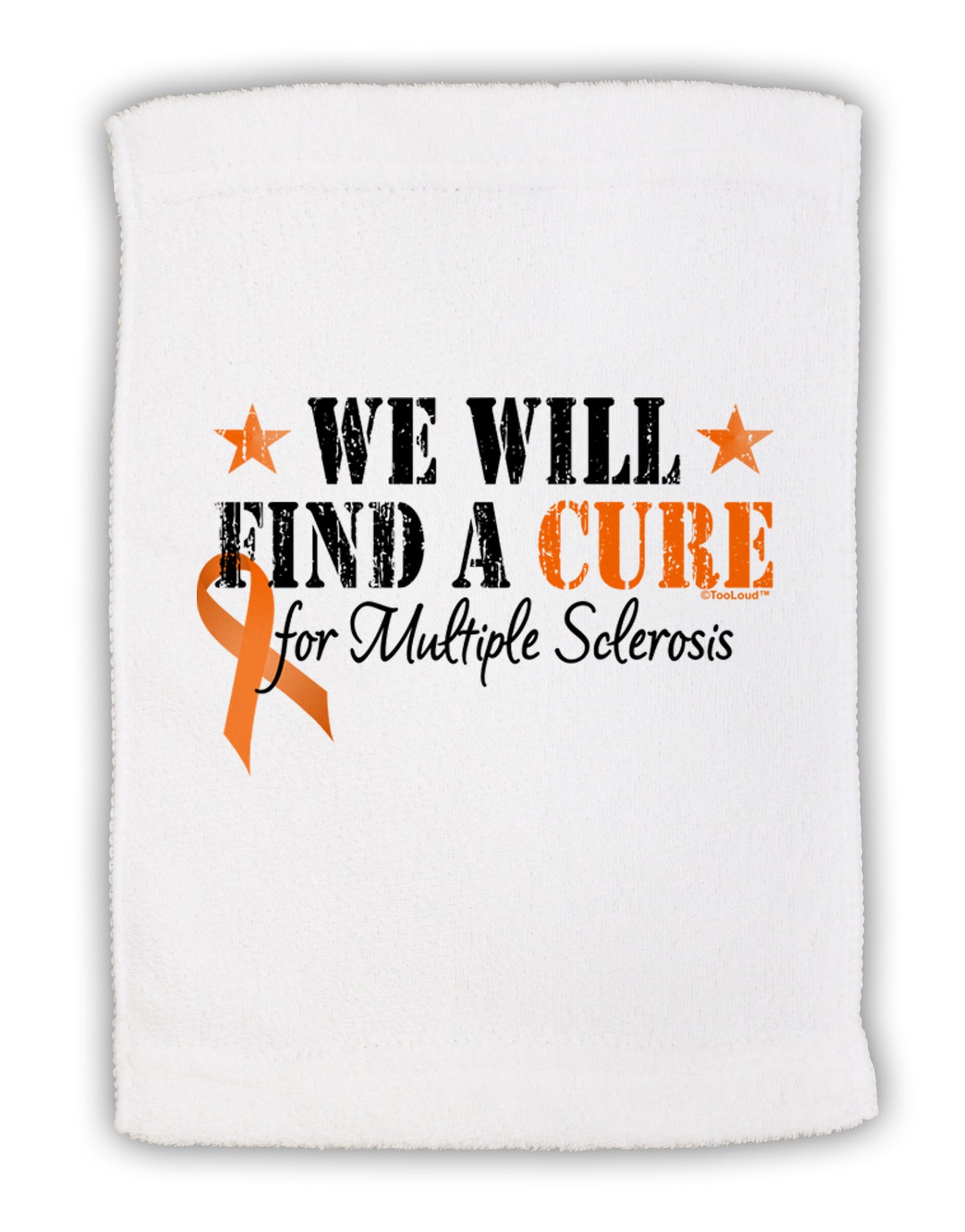 MS - We Will Find A Cure Micro Terry Sport Towel 15 X 22 inches-Sport Towel-TooLoud-White-Davson Sales