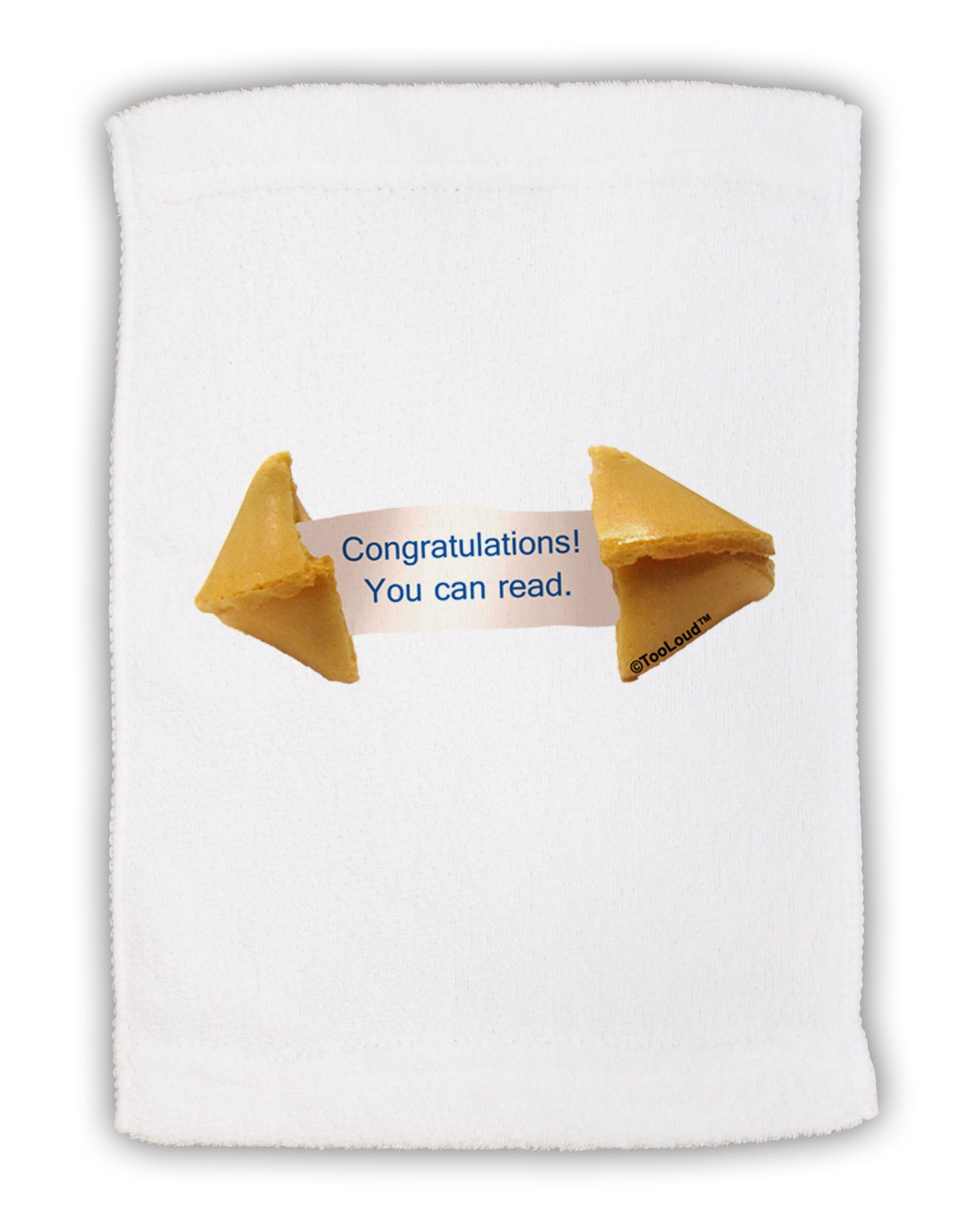 Sarcastic Fortune Cookie Micro Terry Sport Towel 11 x 18 inches-TooLoud-White-Davson Sales