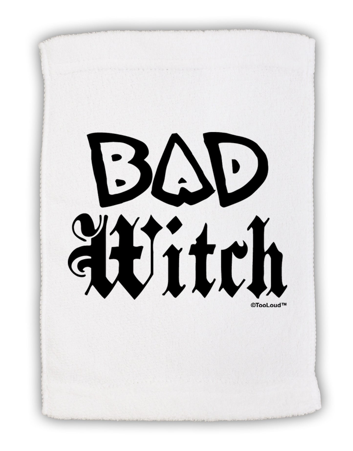 Bad Witch Micro Terry Sport Towel 11 x 18 inches-TooLoud-White-Davson Sales