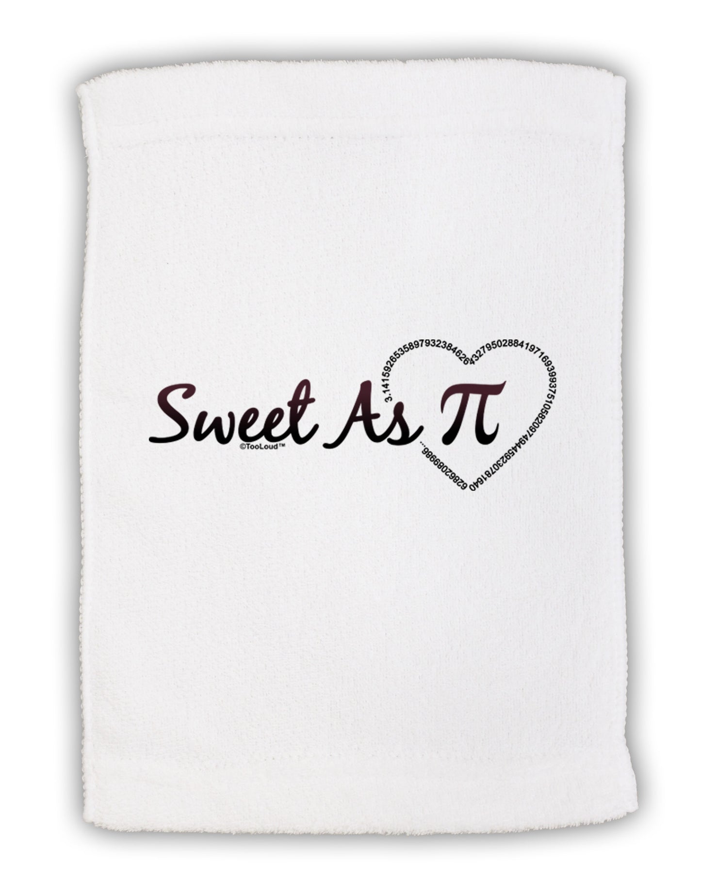 Sweet As Pi Micro Terry Sport Towel 11 x 18 inches-TooLoud-White-Davson Sales