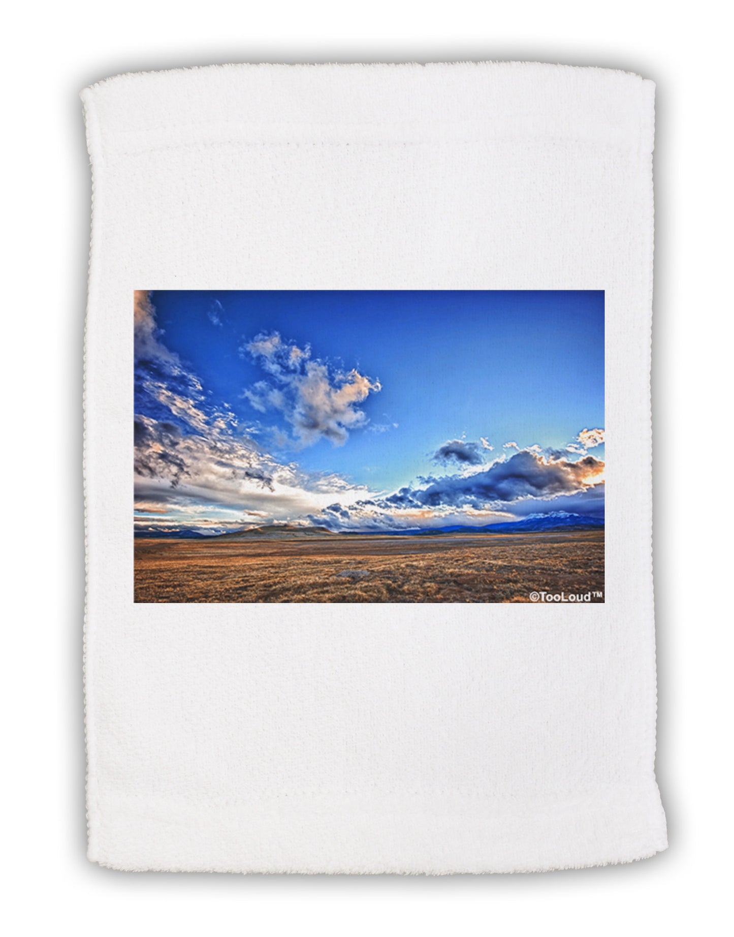 Garden of the Gods Colorado Micro Terry Sport Towel 11 x 18 inches-TooLoud-White-Davson Sales