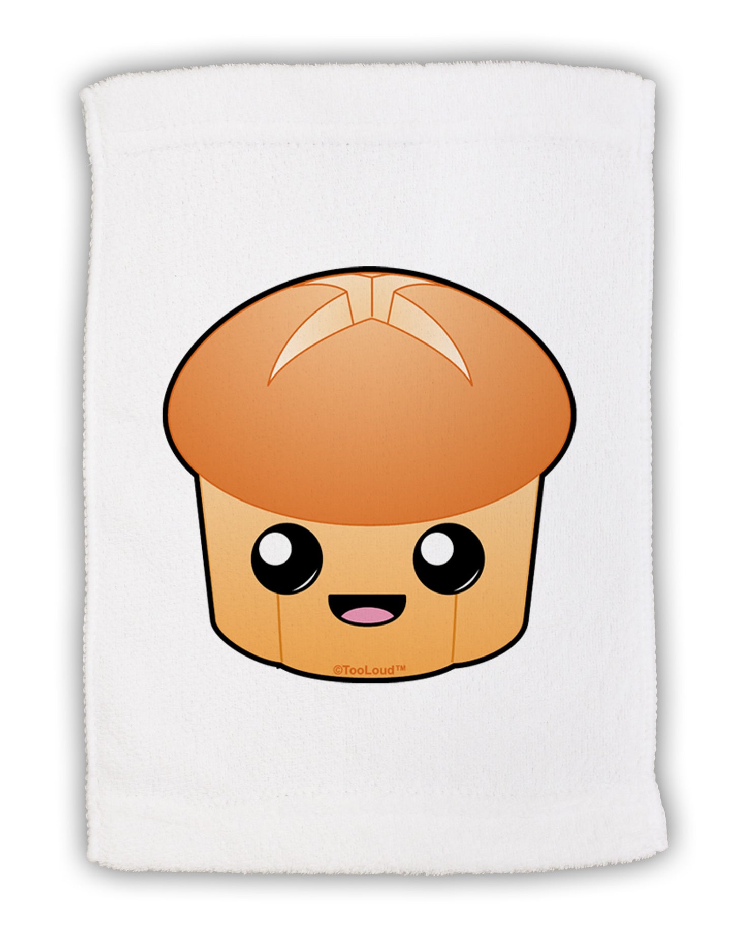 Cute Dinner Roll Micro Terry Sport Towel 11 x 18 inches-TooLoud-White-Davson Sales