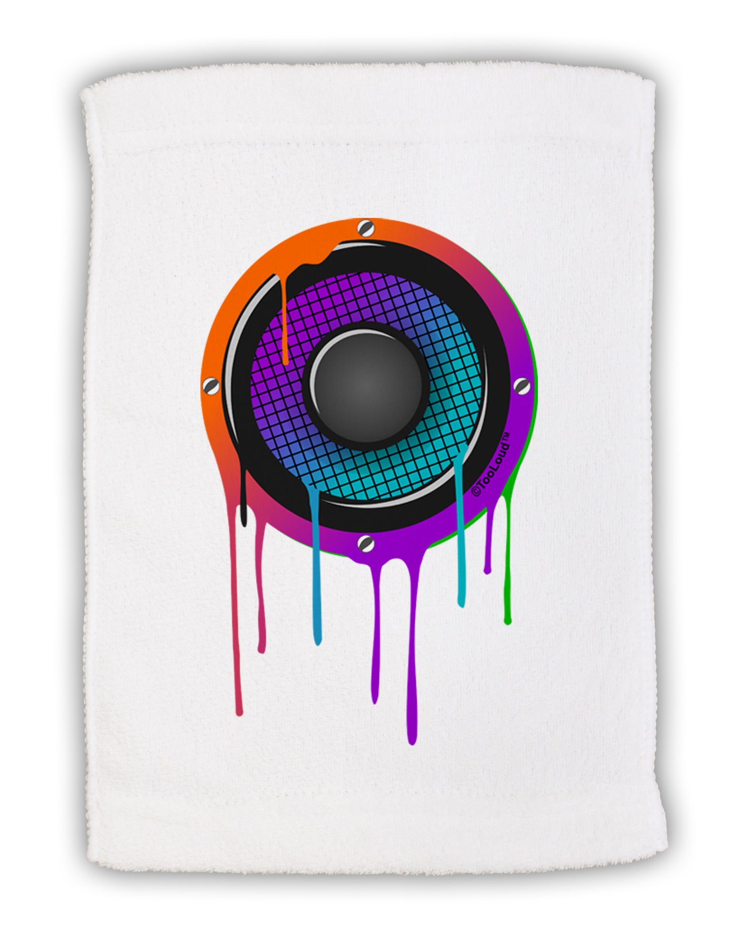Paint Drips Speaker Micro Terry Sport Towel 15 X 22 inches-Sport Towel-TooLoud-White-Davson Sales
