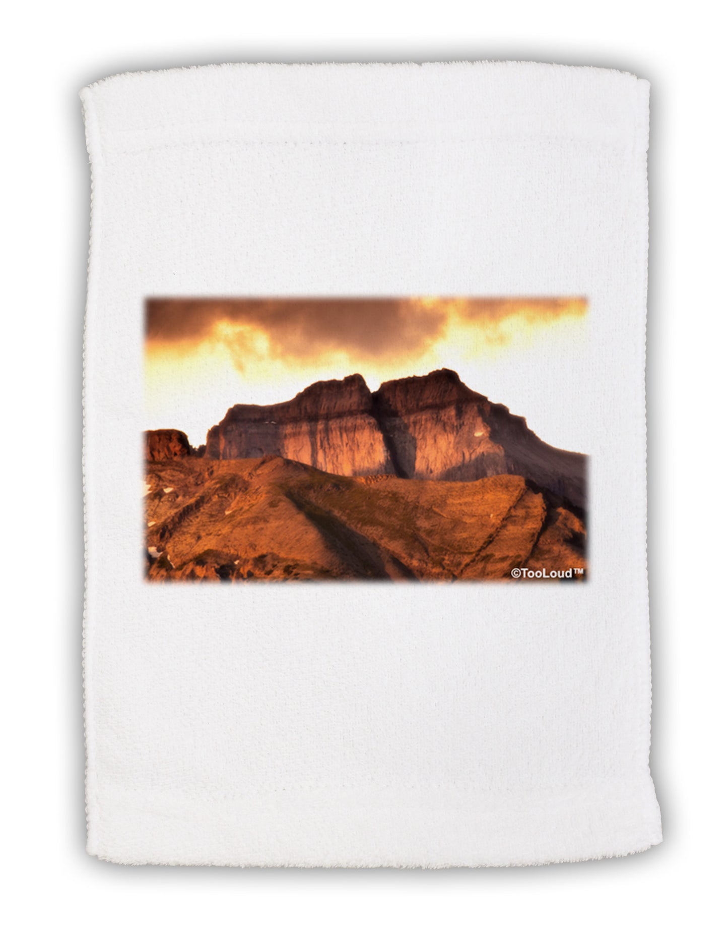 San Juan Mountain Range Micro Terry Sport Towel 11 x 18 inches-TooLoud-White-Davson Sales