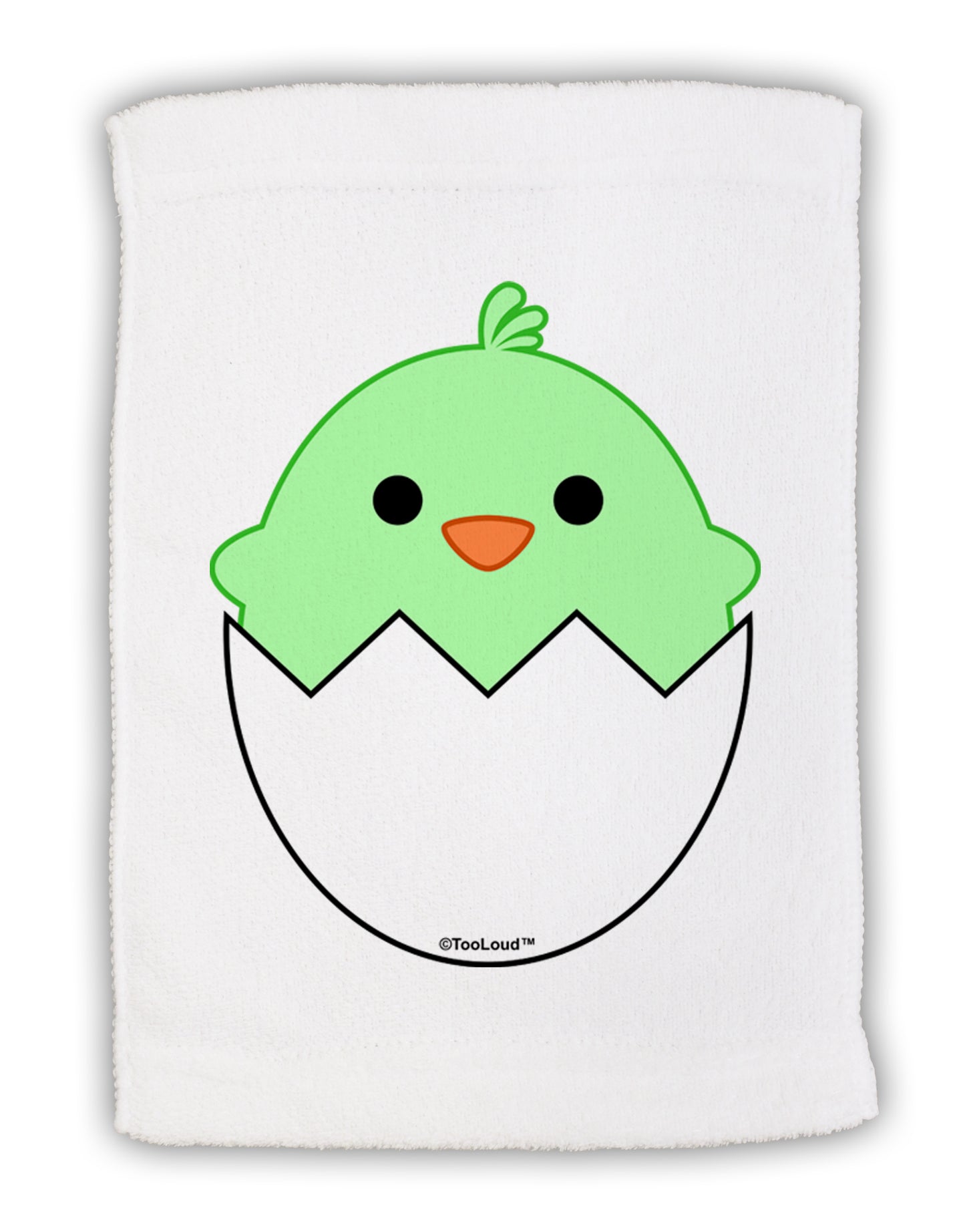 Cute Hatching Chick - Green Micro Terry Sport Towel 11 x 18 Inch by TooLoud-Sport Towel-TooLoud-White-Davson Sales