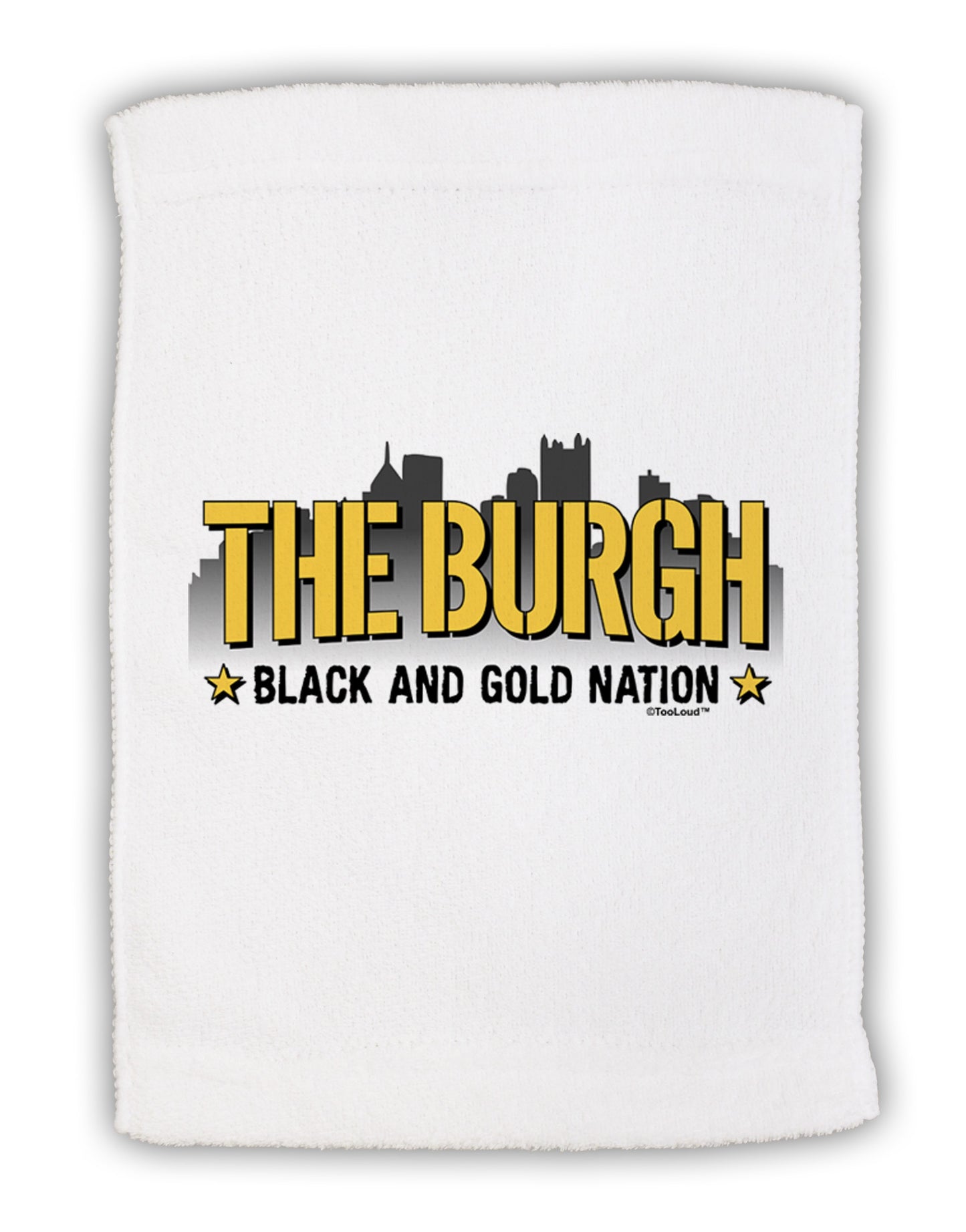 The Burgh Micro Terry Sport Towel 11 x 18 inches-TooLoud-White-Davson Sales