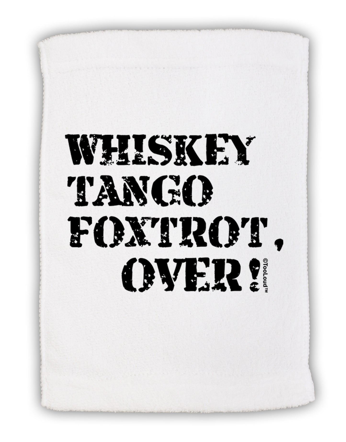 Whiskey Tango Foxtrot WTF Micro Terry Sport Towel 15 X 22 inches by TooLoud-Sport Towel-TooLoud-White-Davson Sales
