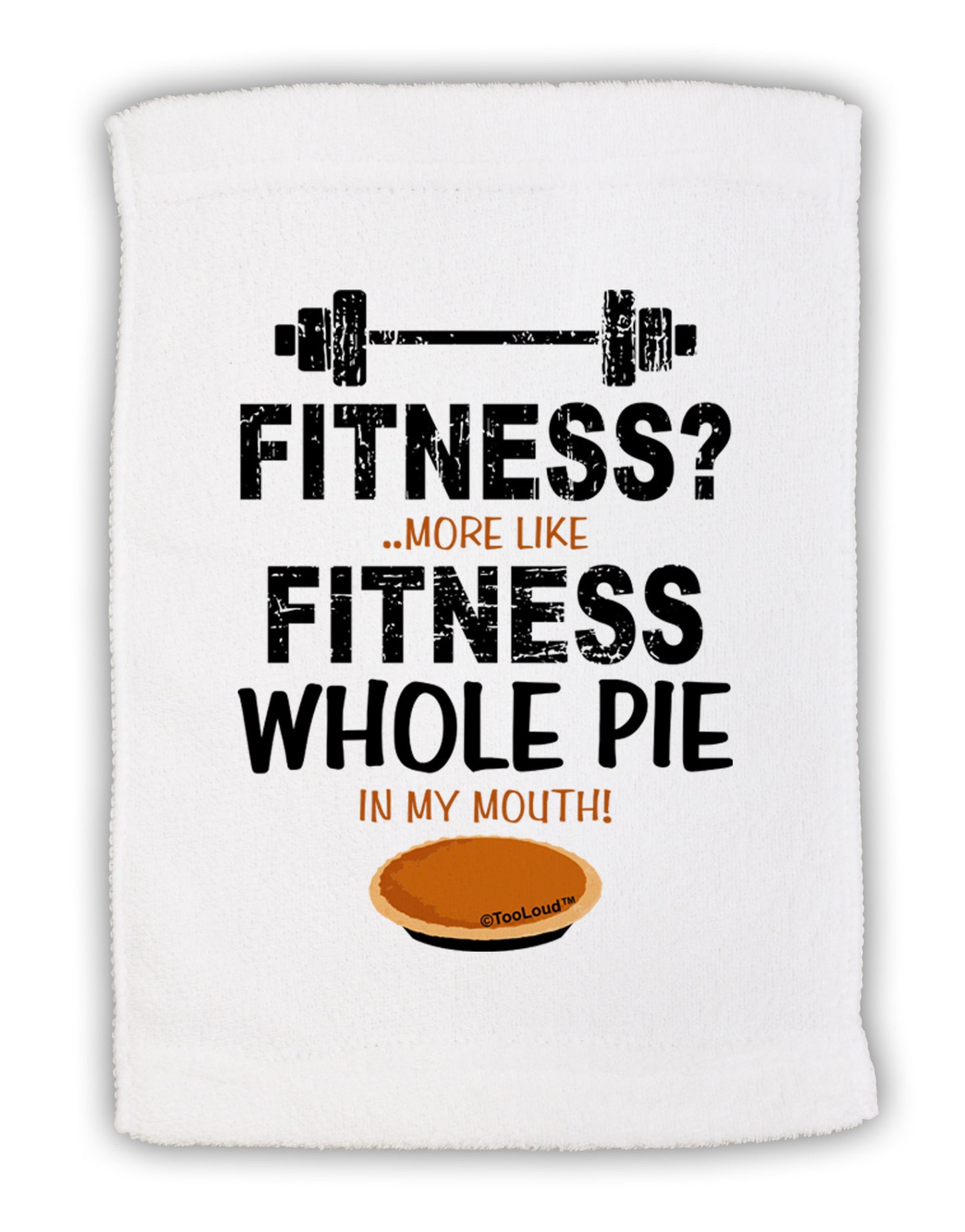 Fitness Whole Pie Micro Terry Sport Towel 11 x 18 inches-Sport Towel-TooLoud-White-Davson Sales