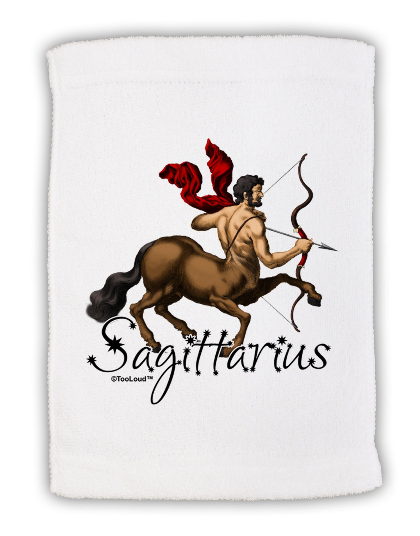 Sagittarius Color Illustration Micro Terry Sport Towel 11 x 18 inches-TooLoud-White-Davson Sales