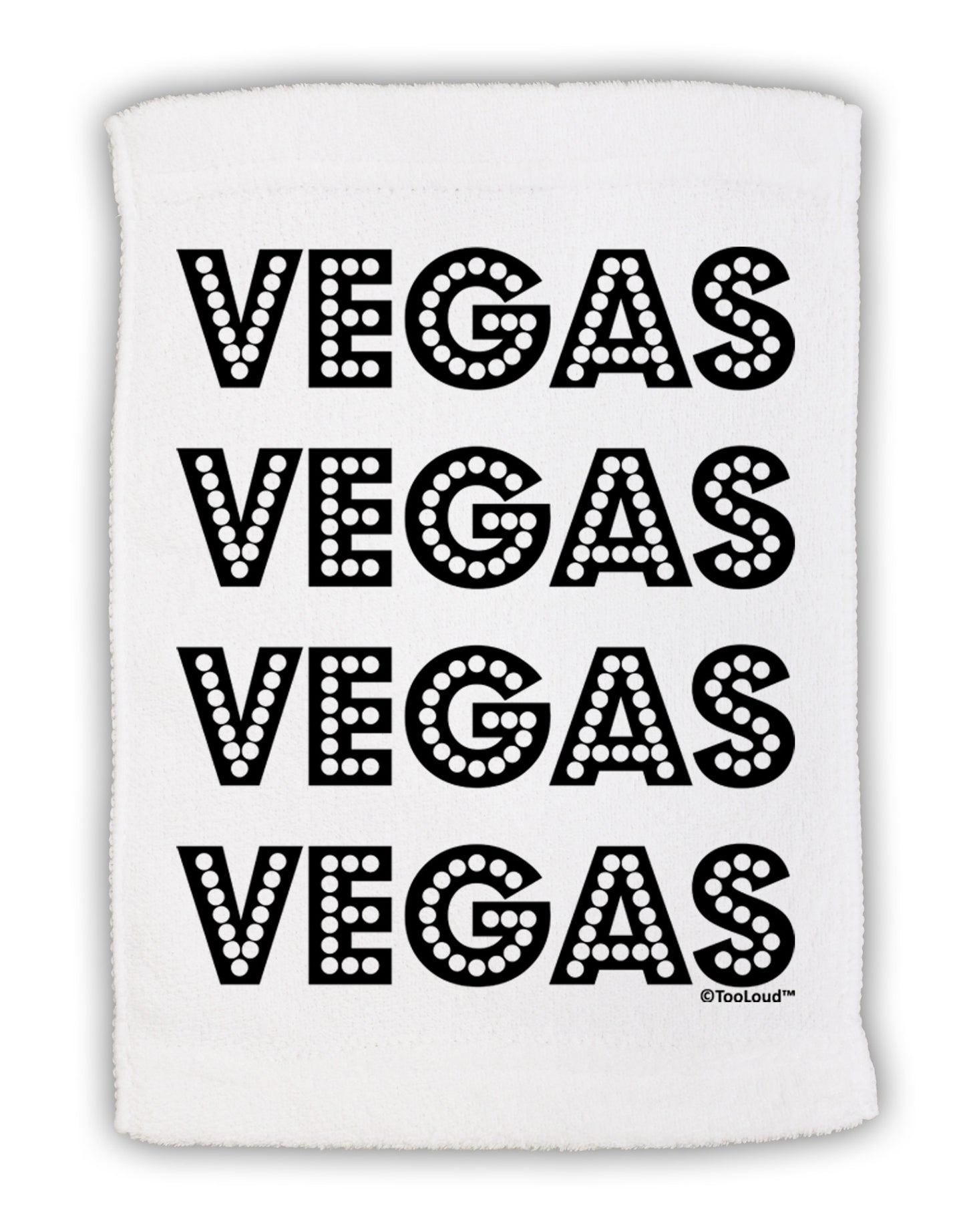 Vegas - Vegas Style Show Lights Micro Terry Sport Towel 11 x 18 Inch by TooLoud-Sport Towel-TooLoud-White-Davson Sales