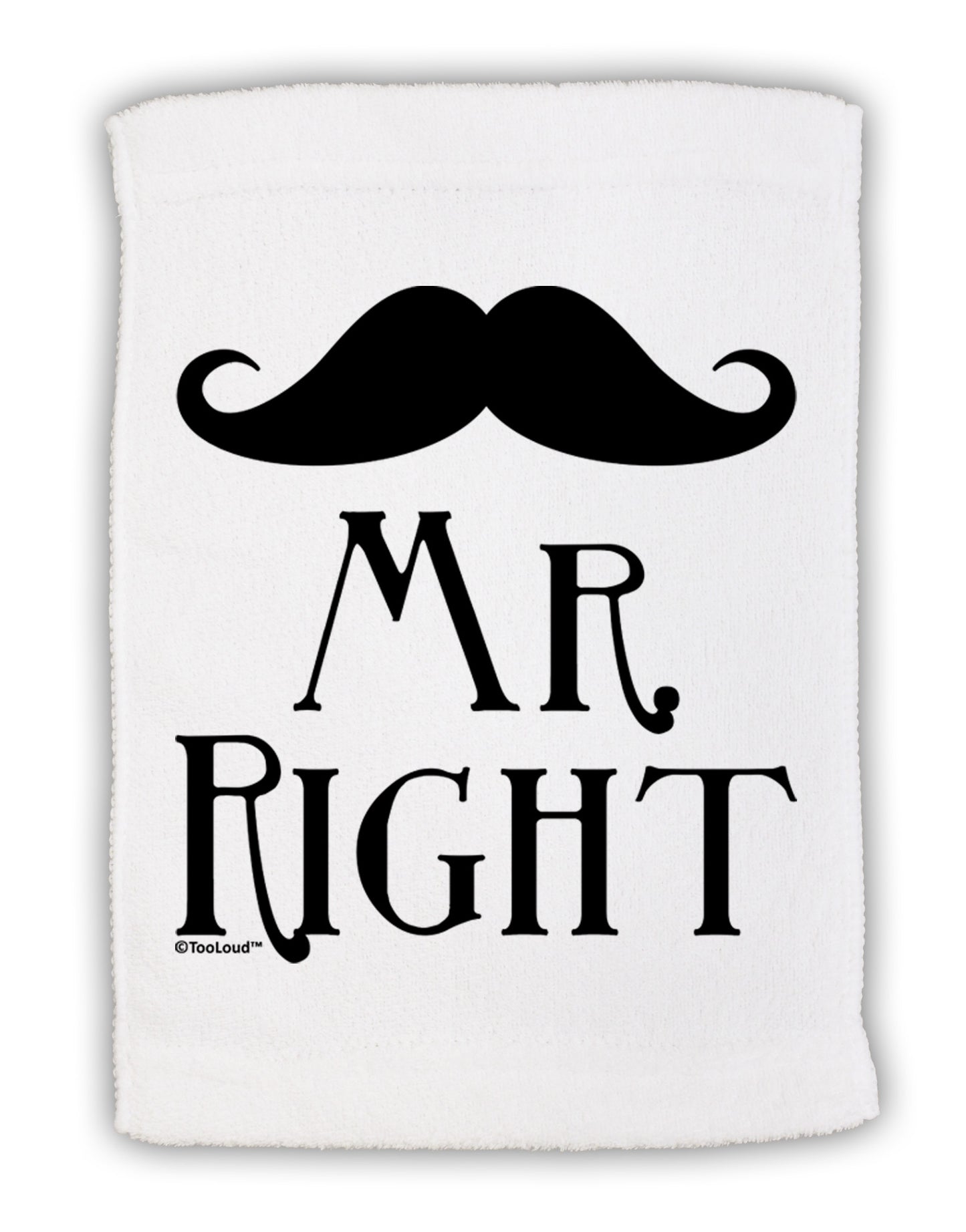 '- Mr Right Micro Terry Sport Towel 15 X 22 inches-Sport Towel-TooLoud-White-Davson Sales