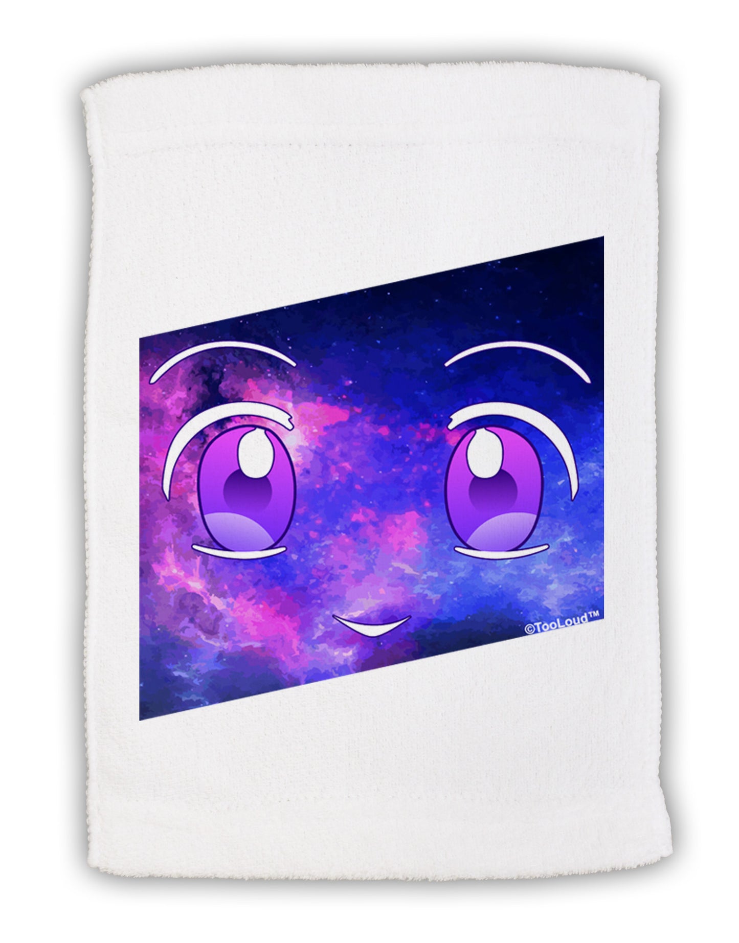 Cute Cosmic Eyes Micro Terry Sport Towel 11 x 18 inches-TooLoud-White-Davson Sales
