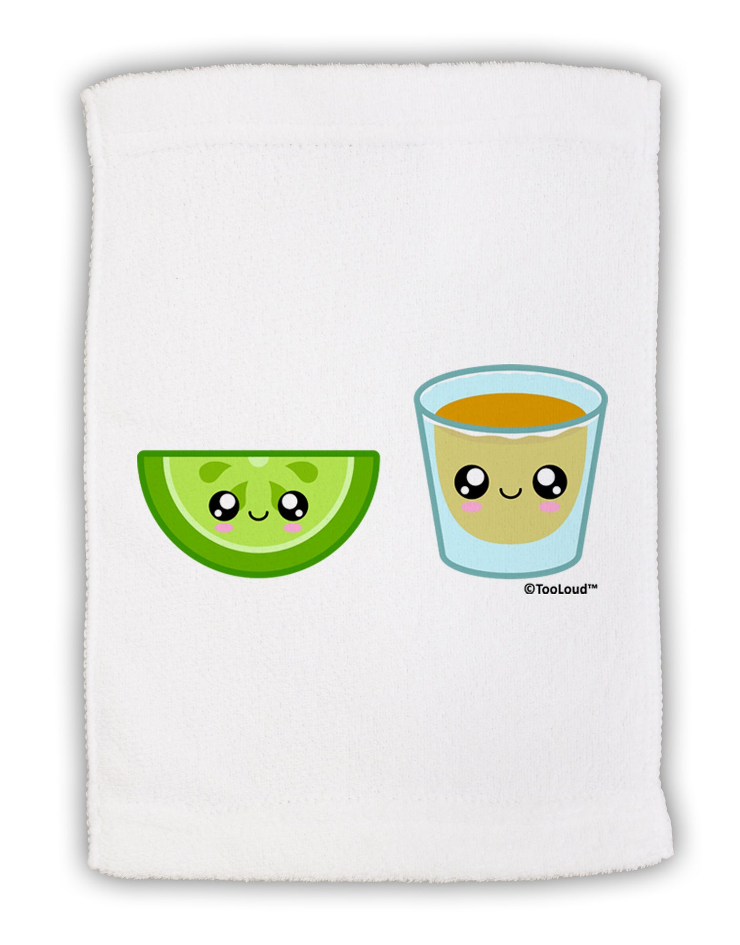 Cute Tequila Shot and Lime Wedge Micro Terry Sport Towel 11 x 18 Inch by TooLoud-Sport Towel-TooLoud-White-Davson Sales