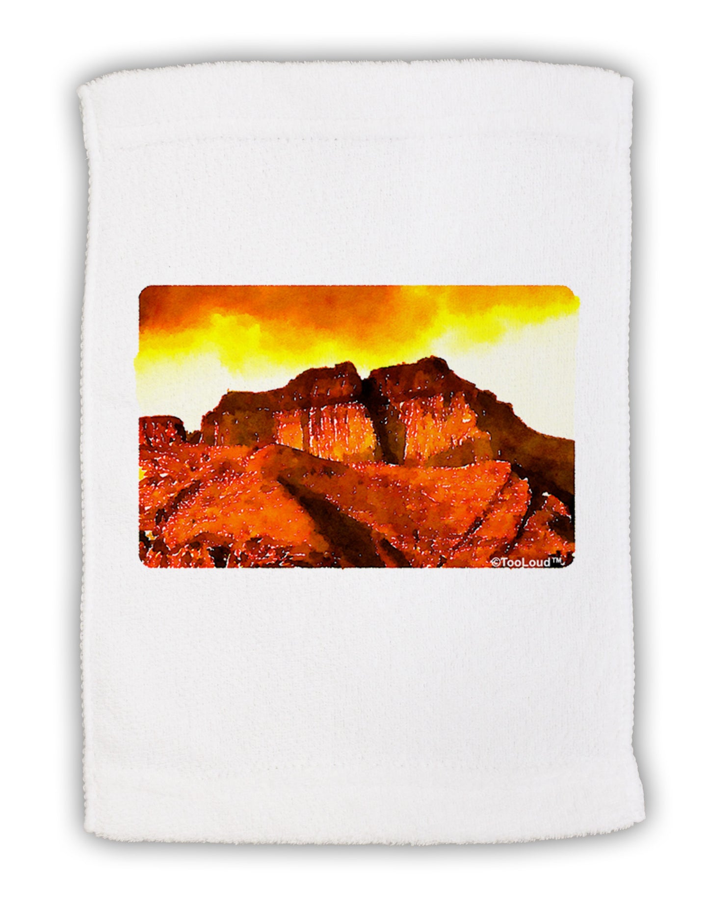 San Juan Mountain Range CO Micro Terry Sport Towel 11 x 18 inches-TooLoud-White-Davson Sales