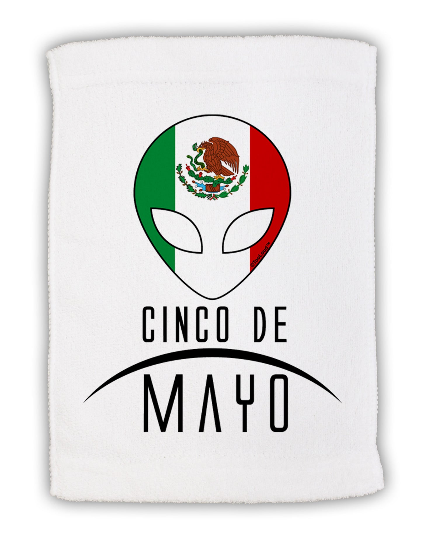 Mexican Extraterrestrial Text Micro Terry Sport Towel 15 X 22 inches by TooLoud-Sport Towel-TooLoud-White-Davson Sales