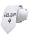 Ethereum with logo Printed White Neck Tie-Necktie-TooLoud-White-One-Size-Fits-Most-Davson Sales