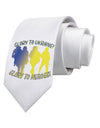 Glory to Ukraine Glory to Heroes Printed White Neck Tie-Necktie-TooLoud-White-One-Size-Fits-Most-Davson Sales
