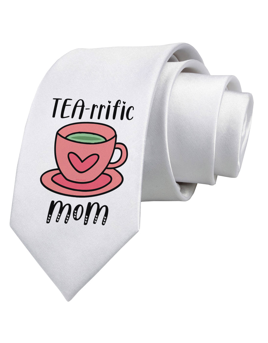 TEA-RRIFIC Mom Printed White Neck Tie-Necktie-TooLoud-White-One-Size-Fits-Most-Davson Sales