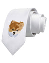 Custom Pet Art Printed White Neck Tie by TooLoud-TooLoud-White-One-Size-Fits-Most-Davson Sales