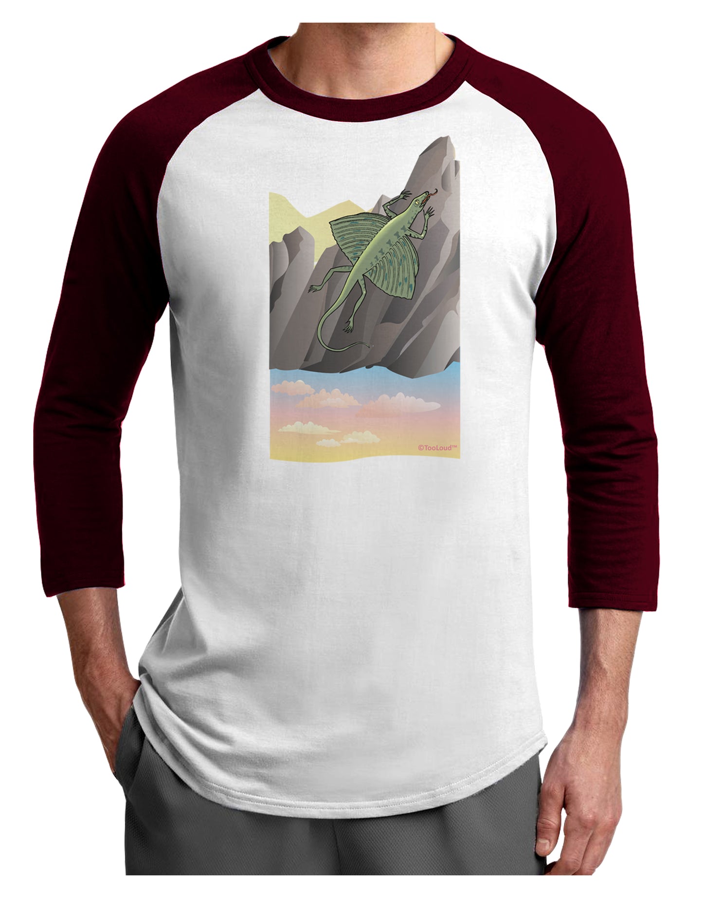 Archaopteryx - Without Name Adult Raglan Shirt by TooLoud-TooLoud-White-Cardinal-X-Small-Davson Sales