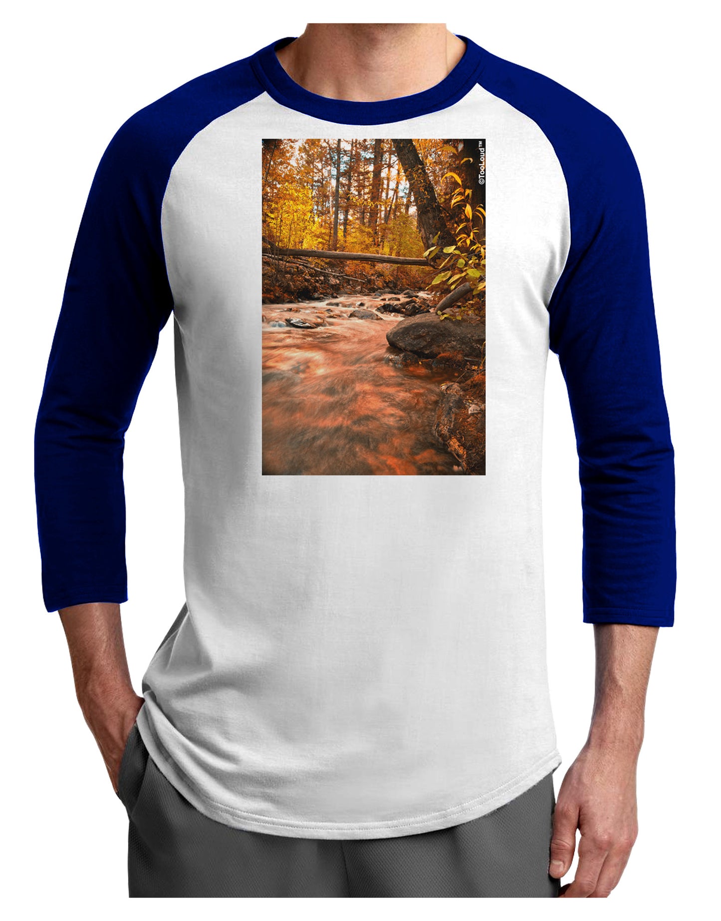 Mt Shavano Colorado Adult Raglan Shirt-TooLoud-White-Royal-X-Small-Davson Sales