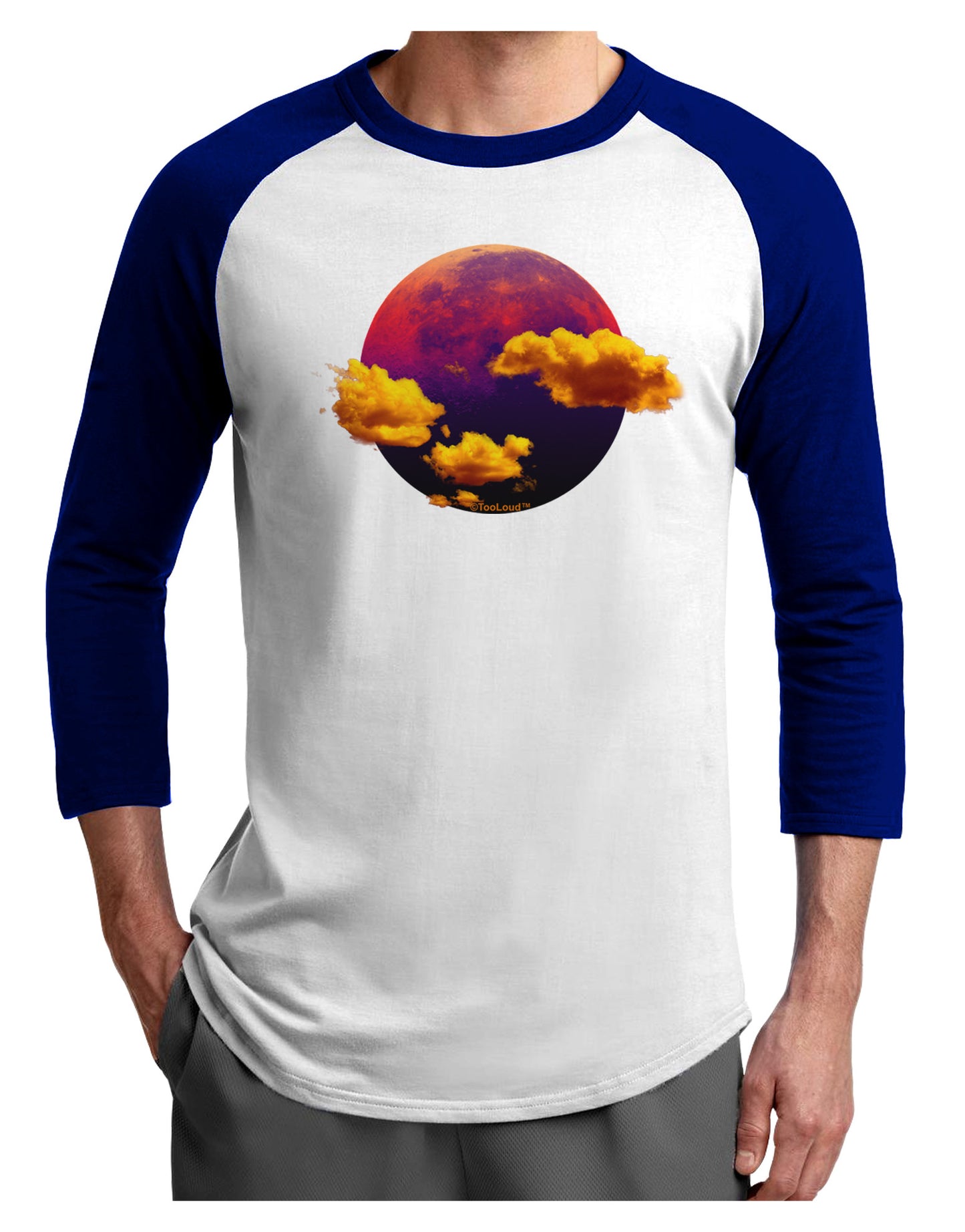 Moon Dream Venus Adult Raglan Shirt-Raglan Shirt-TooLoud-White-Royal-X-Small-Davson Sales