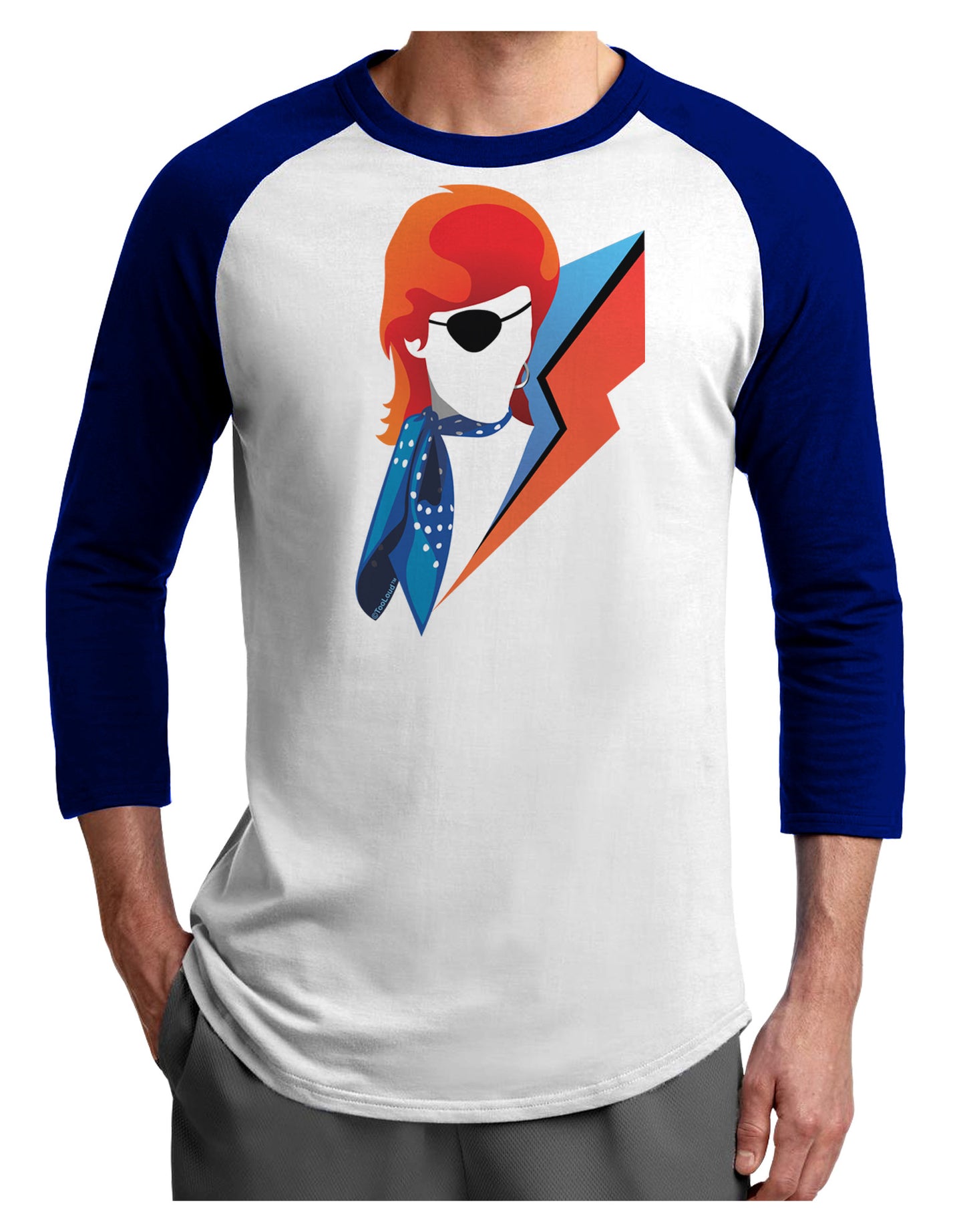 The Glam Rebel Adult Raglan Shirt-Raglan Shirt-TooLoud-White-Royal-X-Small-Davson Sales