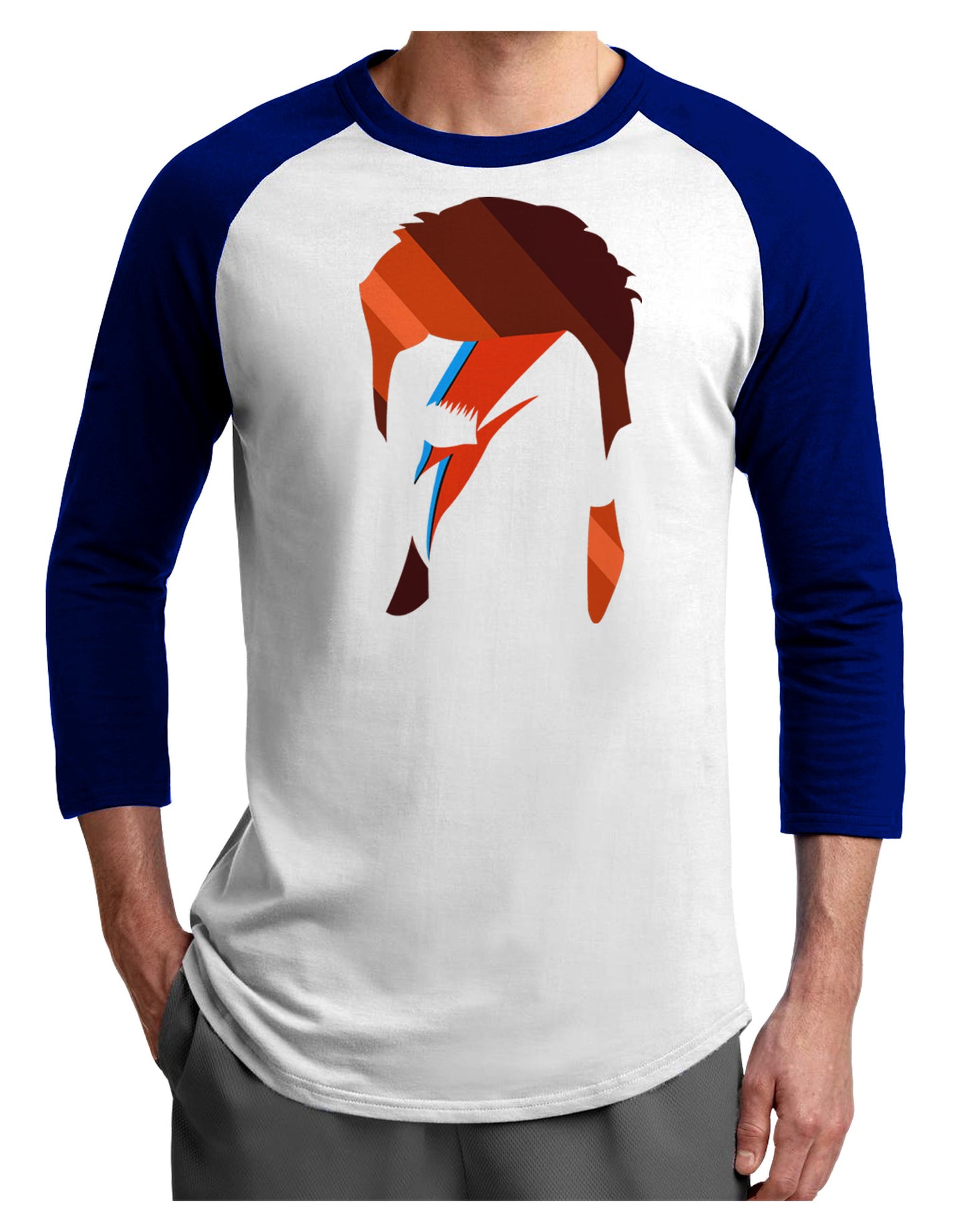 Star Man Adult Raglan Shirt by-Raglan Shirt-TooLoud-White-Royal-X-Small-Davson Sales