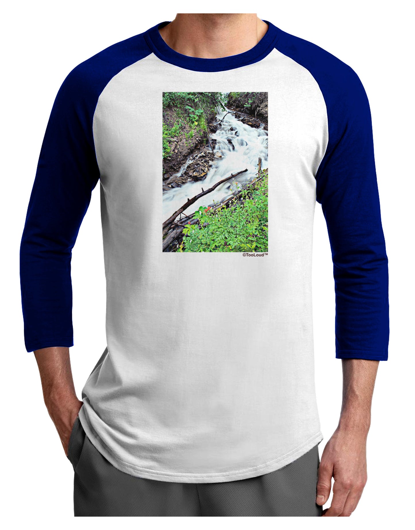 Colorado White River Adult Raglan Shirt-Raglan Shirt-TooLoud-White-Royal-X-Small-Davson Sales