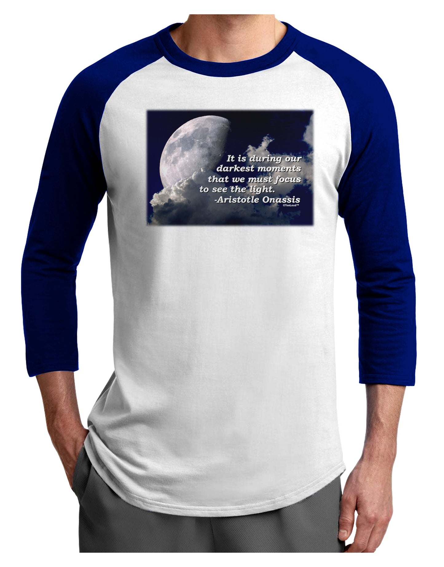 Our Darkest Moments Adult Raglan Shirt-Raglan Shirt-TooLoud-White-Royal-X-Small-Davson Sales