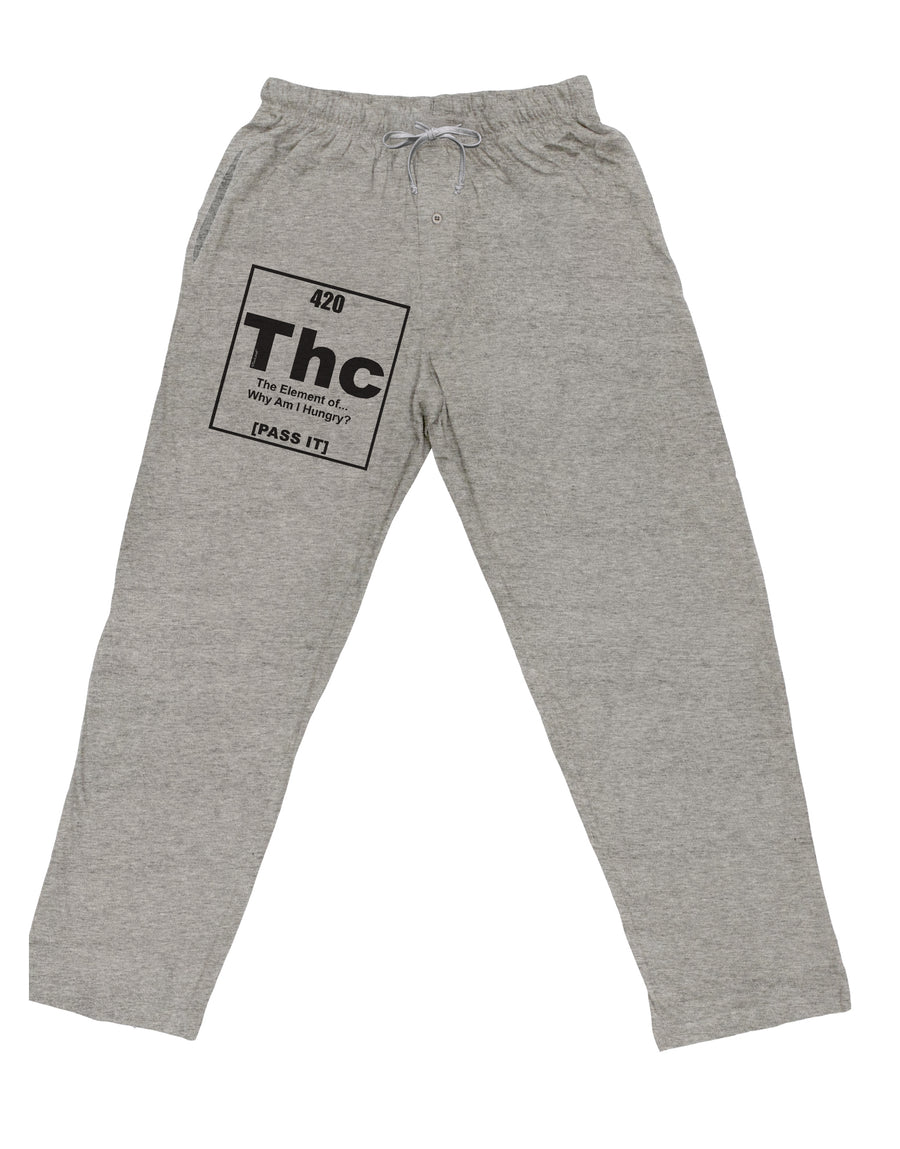 420 Element THC Funny Stoner Adult Loose Fit Lounge Pants by TooLoud-Lounge Pants-TooLoud-Ash-Gray-Small-Davson Sales