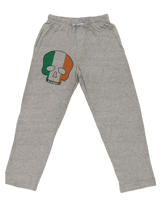 Skull Flag Ireland Adult Loose Fit Lounge Pants-Lounge Pants-TooLoud-Ash-Gray-Small-Davson Sales