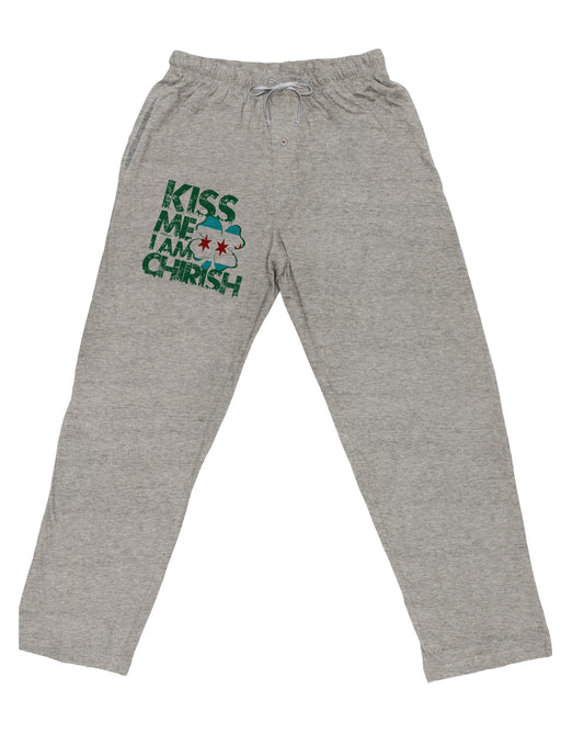Kiss Me I'm Chirish Adult Loose Fit Lounge Pants by TooLoud-Clothing-TooLoud-Ash-Gray-Small-Davson Sales